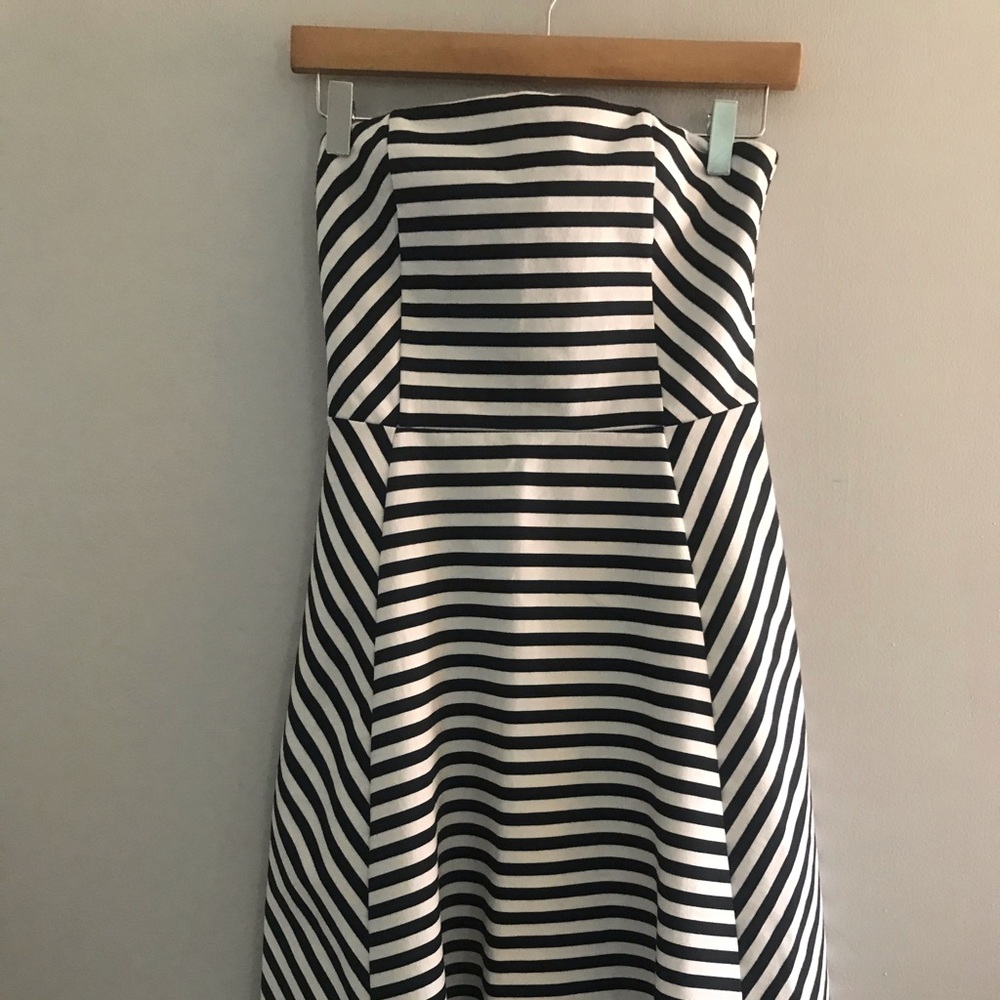 Express Black Strapless Dress